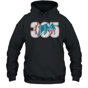 Miami Dolphins 305 T-Shirt Unisex Hoodie