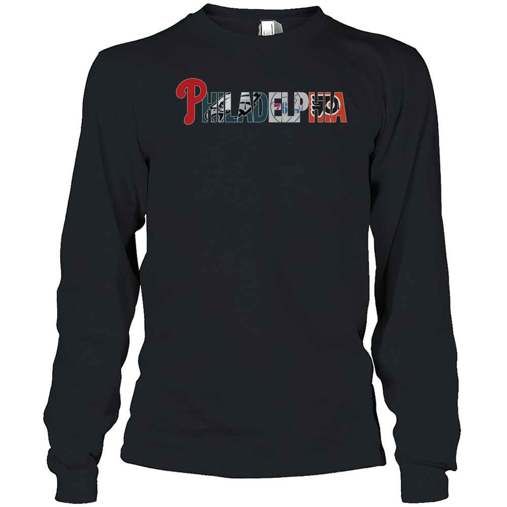 Philadelphia Sports Philadelphia Phillies Eagles T-Shirt Long Sleeved T-shirt