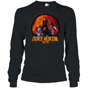 Round Game Art Duke Nukem T-Shirt Long Sleeved T-shirt 