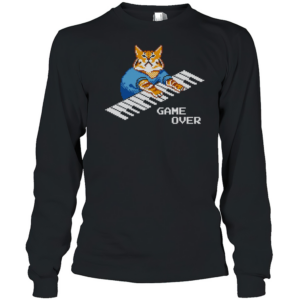 Roy It Crowd Game Over Cat Keyboard T-Shirt Long Sleeved T-shirt