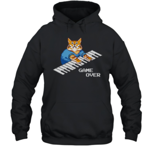Roy It Crowd Game Over Cat Keyboard T-Shirt Unisex Hoodie