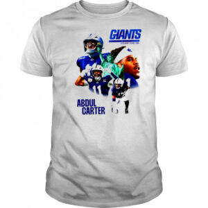 Abdul Carter NY Giants 2025 Draft round 1 pick shirt