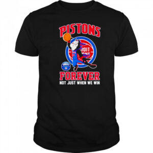 Detroit Pistons Hooper mascot forever not just when we win shirt