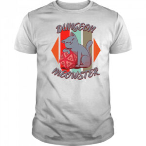 Dungeon Meowster board game dice cat T Shirt