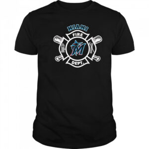 Fire dept Miami Marlins baseball shirt