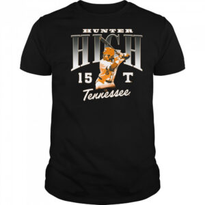 Hunter High 15 Tennessee Vols Baseball NCAA Division I Illustrated t-shirt