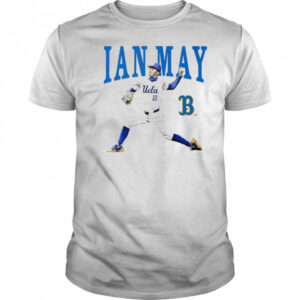 Ian May Illustrated UCLA Bruins Baseball NCAA Division I t-shirt