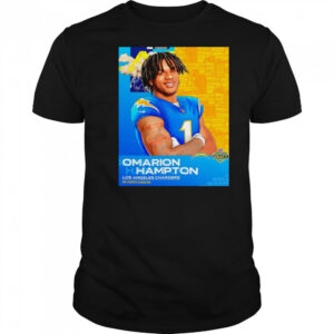 Omarion Hampton Los Angeles Chargers 2025 NFL Draft art shirt