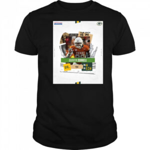 Poster Green Bay Packers The Pick Is In Texas DL Barryn Sorrell Round 4 Pick 124 2025 NFL Draft t-shirt