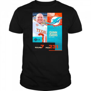 Quinn Ewers Miami Dolphins Pick 2025 Nfl Draft T-Shirt