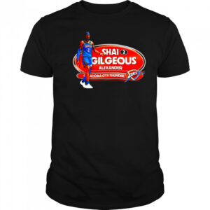 Shai Gilgeous Alexander OKC Thunder Basketball Playoffs 2025 shirt