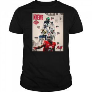 Tampa Bay Buccaneers Meet The Krewe NFL Draft 2025 John Walker Roberts Morrison Parrish Egbuka Poster t-shirt
