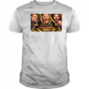 TNA Wrestling Rebellion World Championship Frankie Kazarian Vs Joe Hendry Vs NXT Ethan Page Poster t-shirt