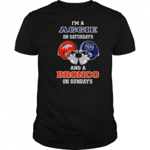 Top I’m A Uggie On Saturdays And A Bronco On Sundays T-Shirt
