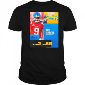 Tre Harris Los Angeles Chargers Pick 2025 Nfl Draft T-Shirt