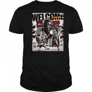 Washington Commanders Welcome To The DMV Josh Conerly Jr. Kain Medrano Trenayvian Amos Draft 2025 Poster t-shirt