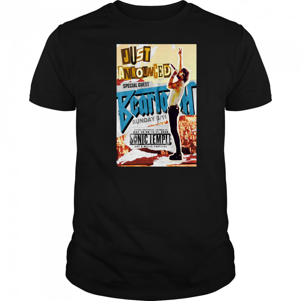 Beartooth Just Announced Columbus OH May 11 2025 T-shirt
