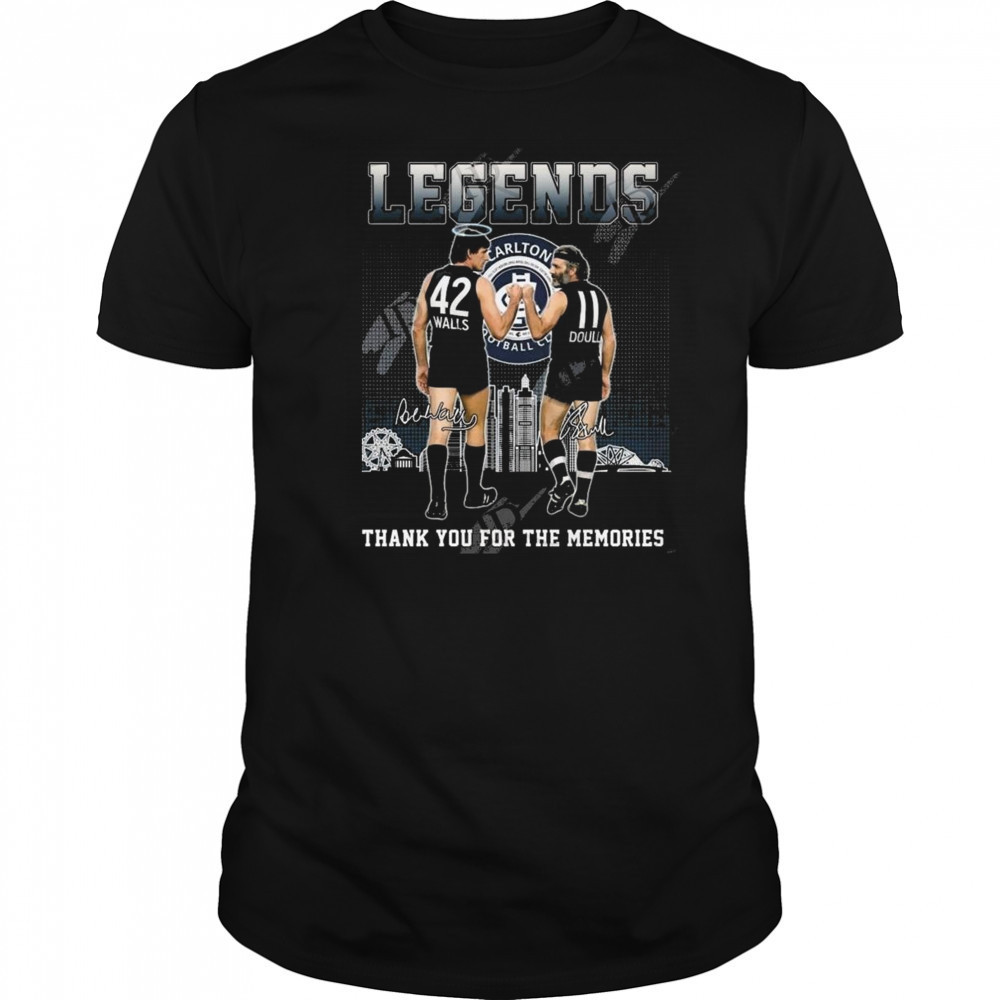 Carlton Football Club 2025 Legends Thank You For The Memories Signatures Skyline Shirt Carlton Football Club 2025 Legends Thank You For The Memories Signatures Skyline Shirt