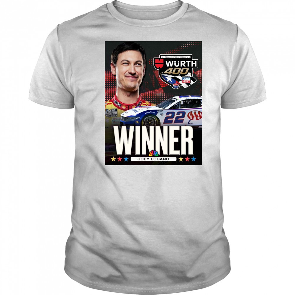 Congratulate Joey Logano Winner NASCAR Cup Series Texas Motor Speedway Wurth 400 t-shirt Congratulate Joey Logano Winner NASCAR Cup Series Texas Motor Speedway Wurth 400 t-shirt