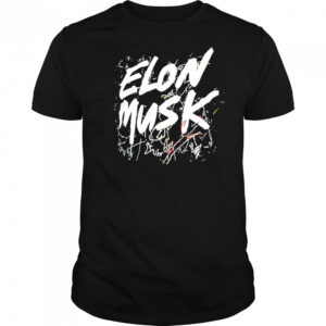 Elon Musk scribble letter shirt