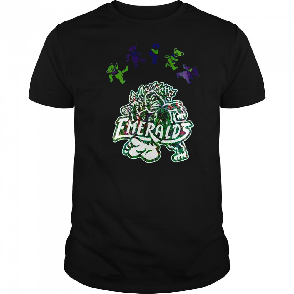 Eugene Emeralds Grateful Dead 60th Anniversary 2025 Baseball Shirt Eugene Emeralds Grateful Dead 60th Anniversary 2025 Baseball Shirt