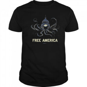 Free America Octopus T-shirt