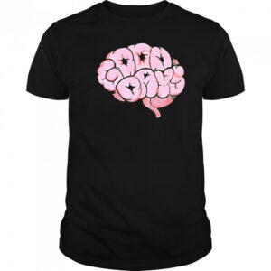 Good Days Brain Puff-Print shirt