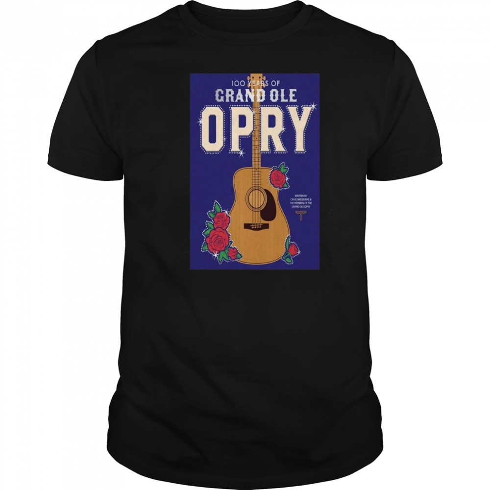 Grand Ole Opry Poster 100 Years of Grand Ole Opry BOOK Shirt Grand Ole Opry Poster 100 Years of Grand Ole Opry BOOK Shirt