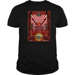 Guns N’ Roses 2025 Tour Event By Ramiro Samurai Artwork Style At Yokohama Japan May 5 Poster t-shirt