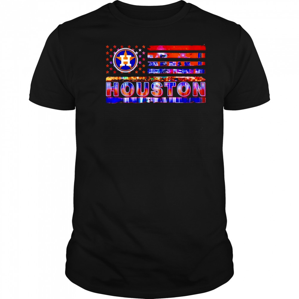 Houston Astros US flag city shirt
