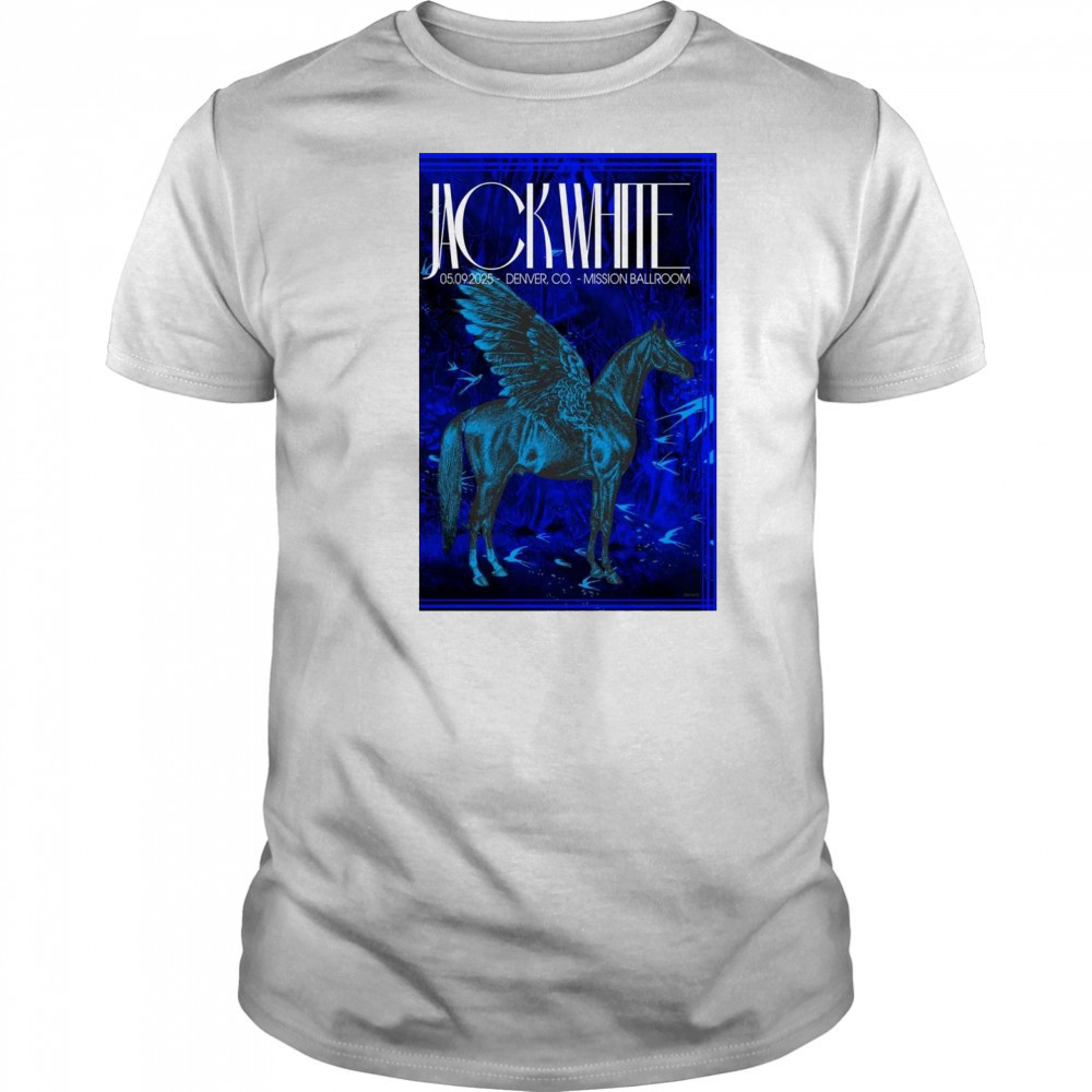 Jack White Mission Ballroom Denver CO May 9 2025 Concert t-shirt