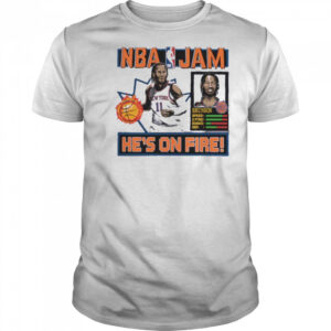 Jalen Brunson New York Knicks Homage Unisex NBA Jam Tri Blend T Shirt