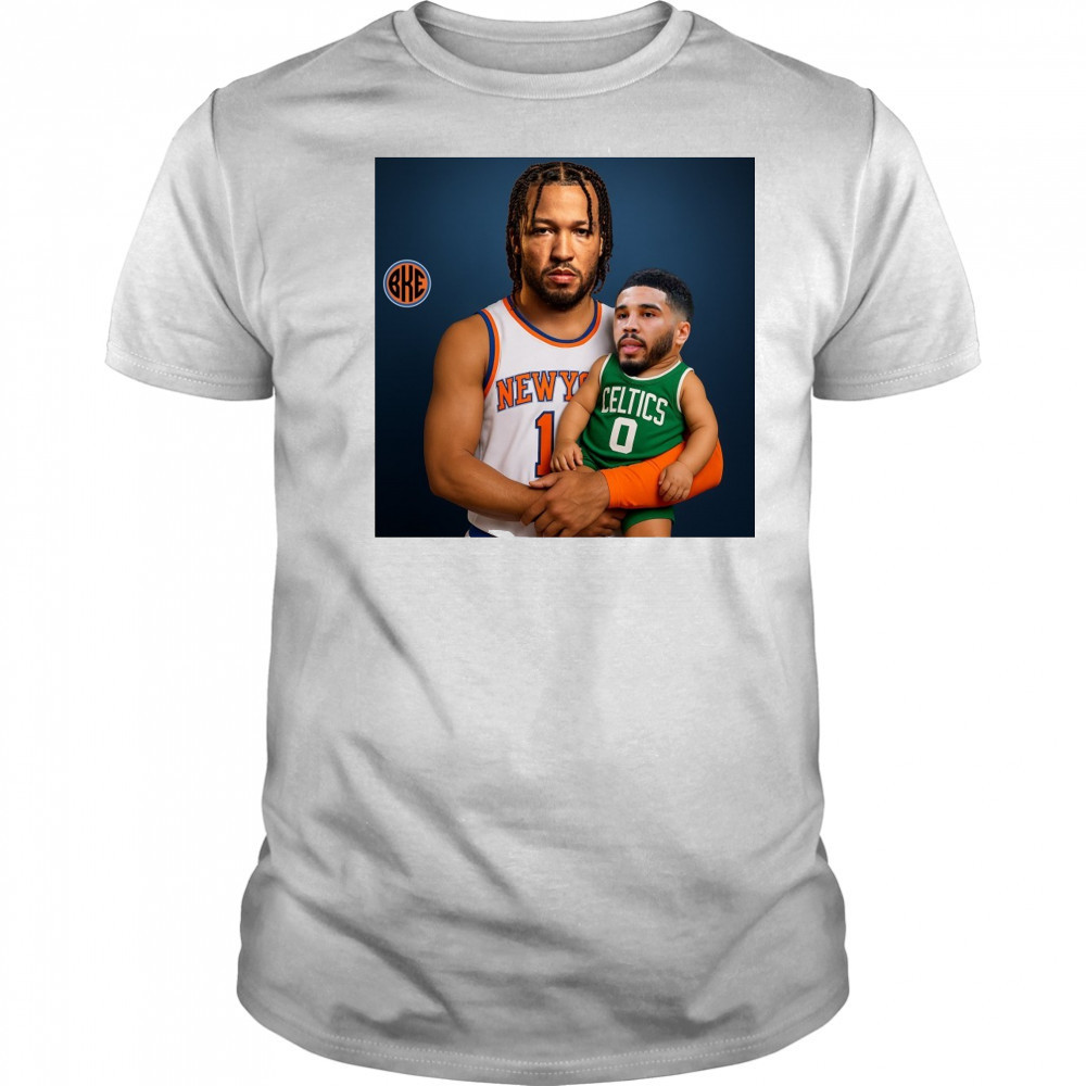 Jalen Brunson New York Knicks Sit The Fuck Down Jayson Tatum Boston Celtics Meme t-shirt