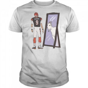 Joe Burrow Mirror Goat Cincinnati Football T-Shirt
