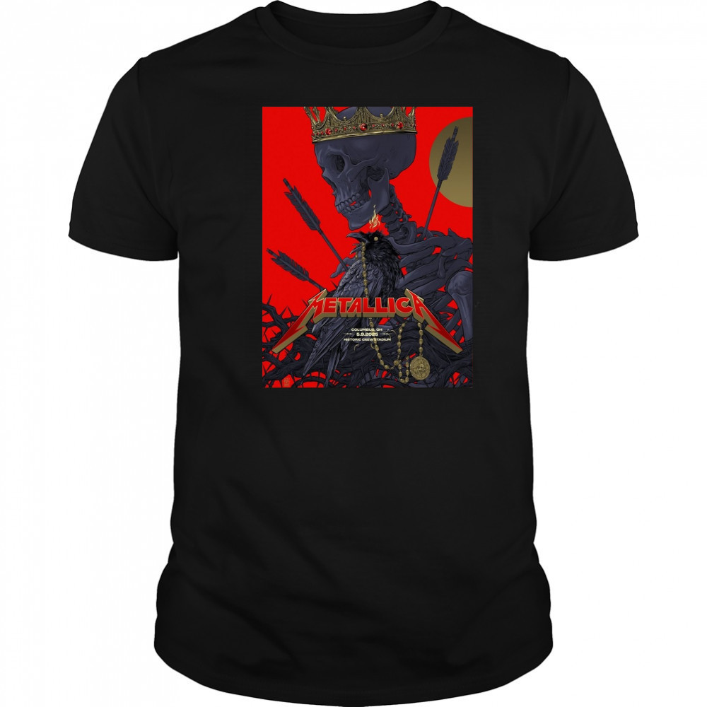 Metallica Columbus OH 5.9.2025 Historic Crew Stadium Poster t-shirt Metallica Columbus OH 5.9.2025 Historic Crew Stadium Poster t-shirt