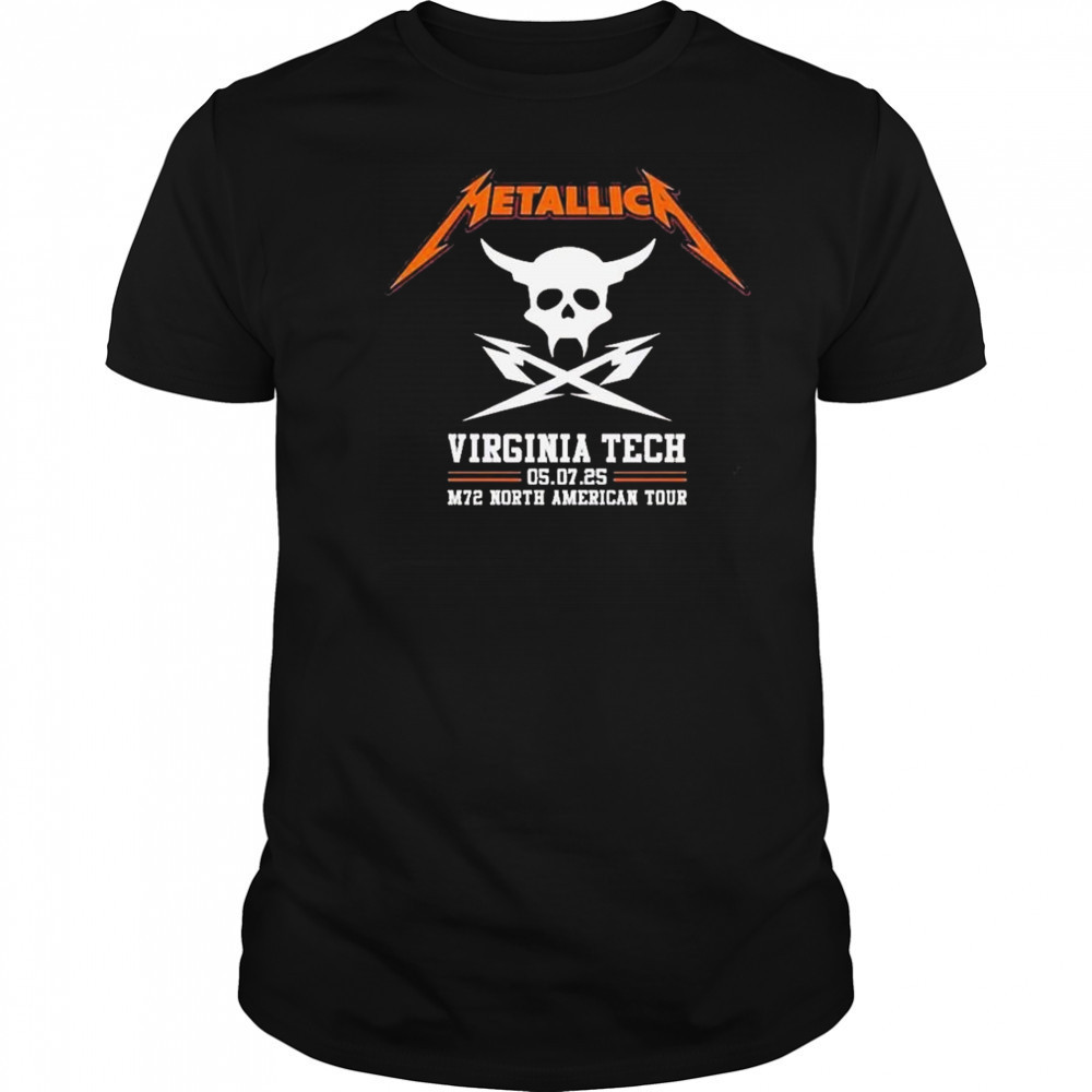 Metallica M72 North American Tour 2025 Merch Pop Up Virginia Tech Exit Light Enter Night Shirt Metallica M72 North American Tour 2025 Merch Pop Up Virginia Tech Exit Light Enter Night Shirt