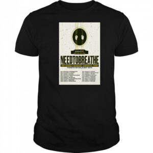 Needtobreathe The Barely Elegant Acoustic Tour May 2025 11 6 Morristown NJ Mayo Performing Arts Center t-shirt