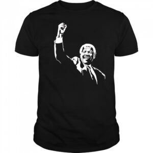 Nelson Mandela raise hand shirt
