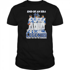 New York Yankees End Of An Era Legends Thank You For The Memories Signatures T-shirt