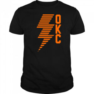 Okc Lightning Bolt Thunder Basketball shirt