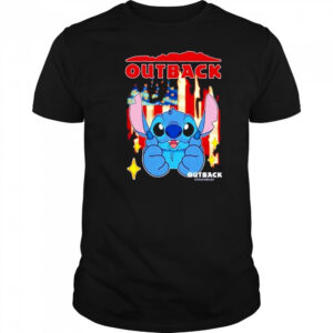 Outback Steakhouse Stitch US flag 4th of July shirt
