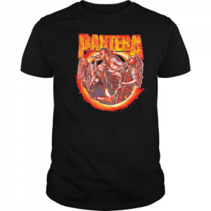Pantera Band Portrait Flames shirt