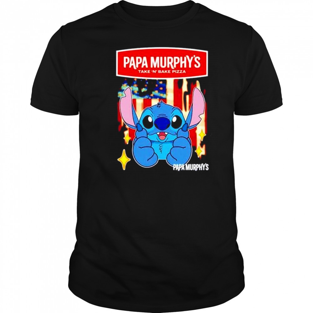 Papa Murphy’s take ‘n bake pizza Stitch US flag 4th of July shirt Papa Murphy’s take ‘n bake pizza Stitch US flag 4th of July shirt