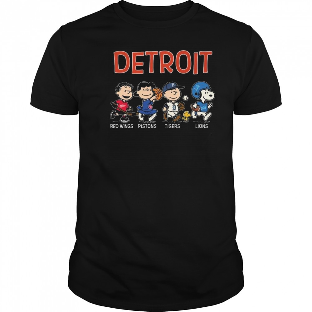 Peanuts Detroit Red Wings x Detroit Pistons x Detroit Tigers x Detroit Lions 2025 Shirt Peanuts Detroit Red Wings x Detroit Pistons x Detroit Tigers x Detroit Lions 2025 Shirt
