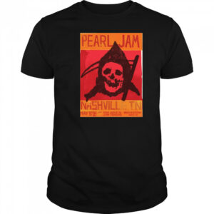 Pearl Jam Nashville TN May 6th 2025 With Teen Jesus Jean Teasers Bridgestone Arena Poster t-shirt