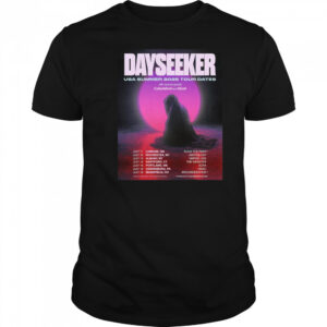 Poster Dayseeker USA Summer 2025 Tour Dates With Special Guests Colorblind And Ekoh July 2025 t-shirt