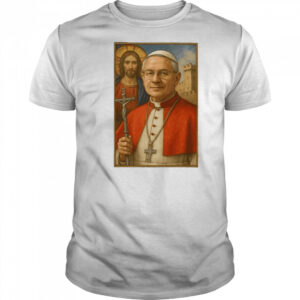 Poster Robert Prevost Pope Leo XIV First American Pope Retro t-shirt