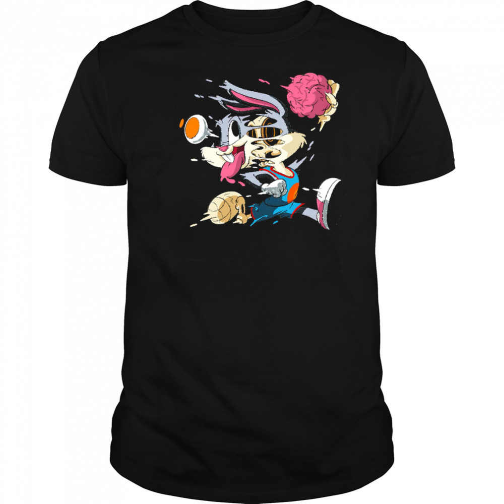 Rabbit Dunk Melting Skeleton Street Art Cartoon Graphic shirt Rabbit Dunk Melting Skeleton Street Art Cartoon Graphic shirt