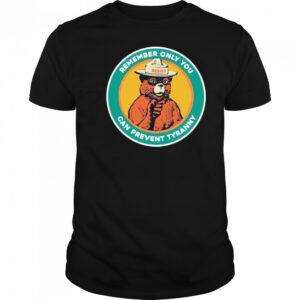 Remember only you can prevent tyranny raccoon resist shirt