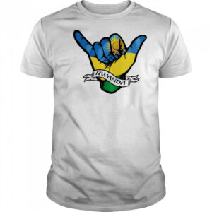Rwanda Flag Shaka Hand Symbol shirt